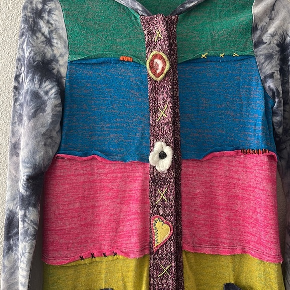 Hannah Banana Multi-Colored Long Cardigan - Picture 3 of 6